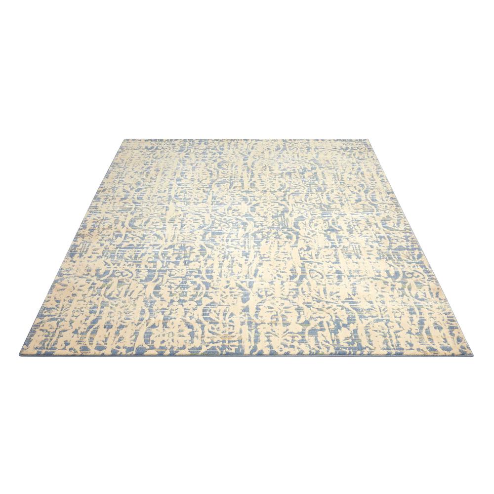Nourison Nepal Ivory Blue Area Rug. Picture 3