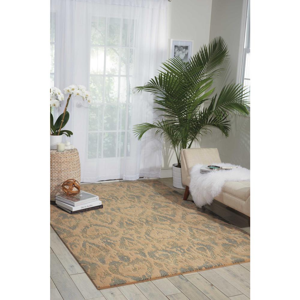 Nourison Nepal Beige/Slate Area Rug. Picture 2