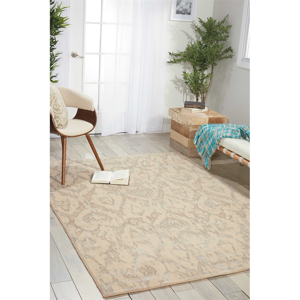 Nepal Area Rug, Bone, 5'3" x 7'5". Picture 6
