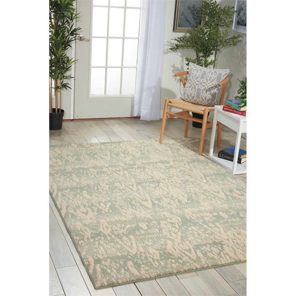 Nourison Nepal Seafoam Area Rug. Picture 7
