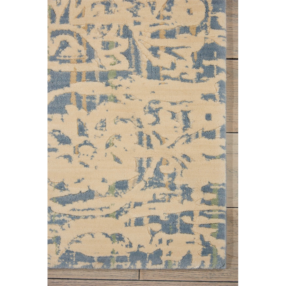 Nourison Nepal Ivory Blue Area Rug. Picture 2