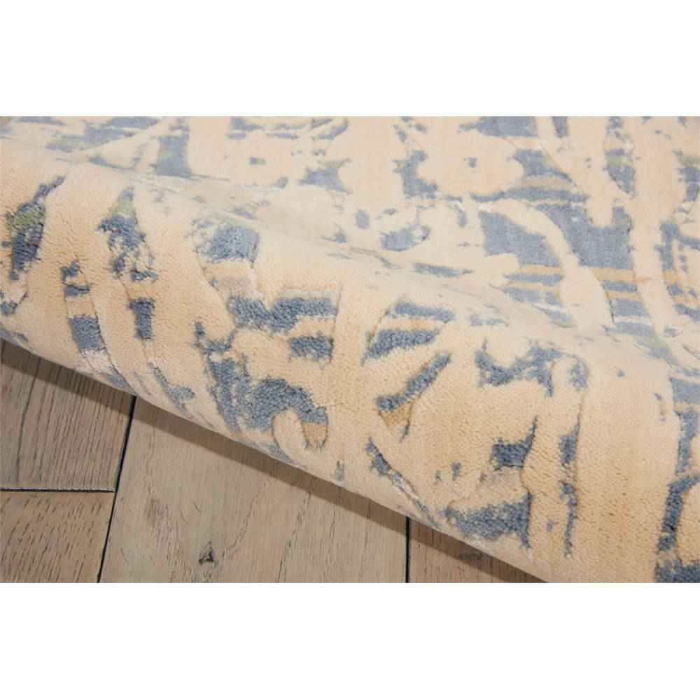 Nourison Nepal Ivory Blue Area Rug. Picture 4