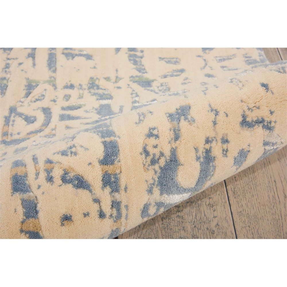 Nourison Nepal Ivory Blue Area Rug. Picture 7