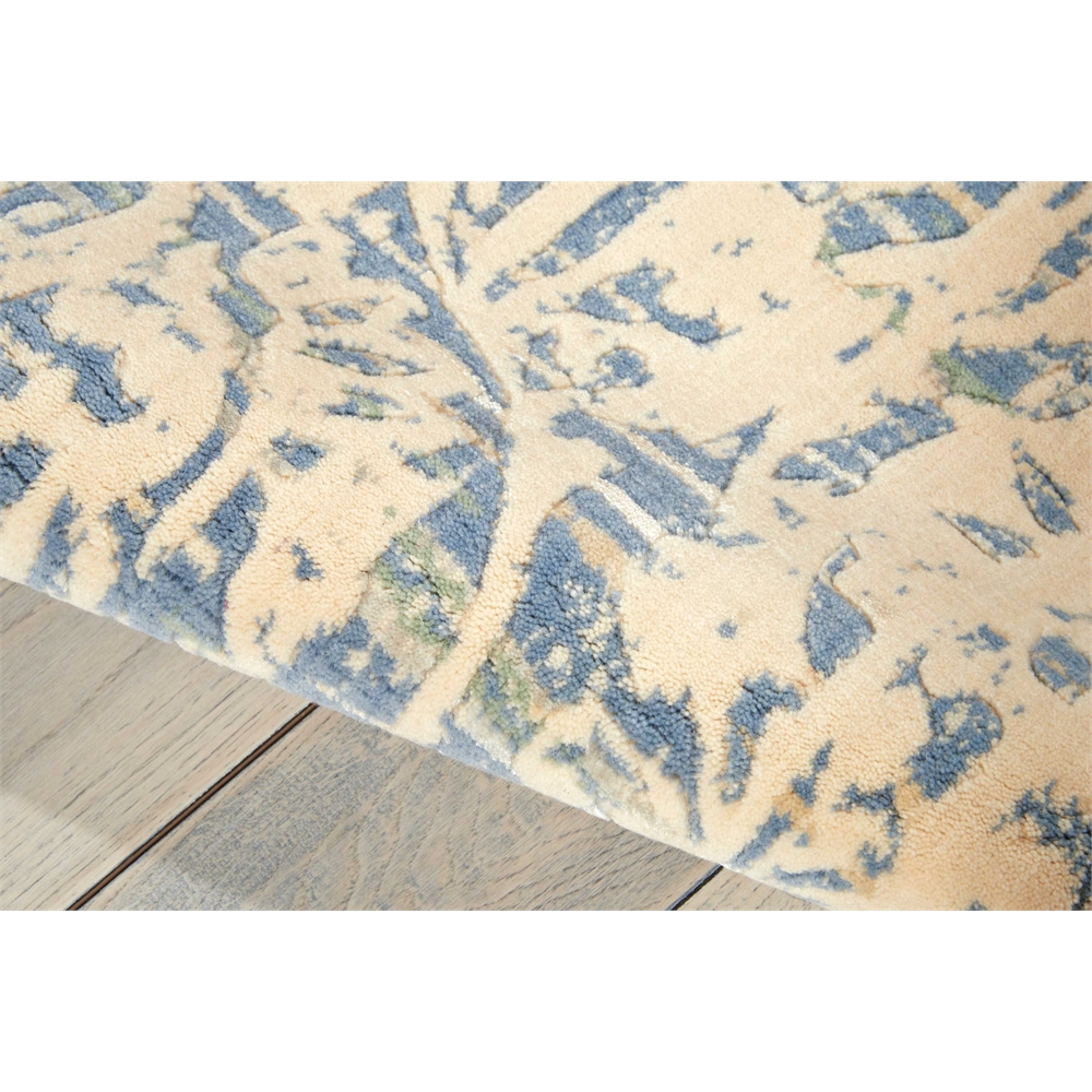 Nourison Nepal Ivory Blue Area Rug. Picture 5