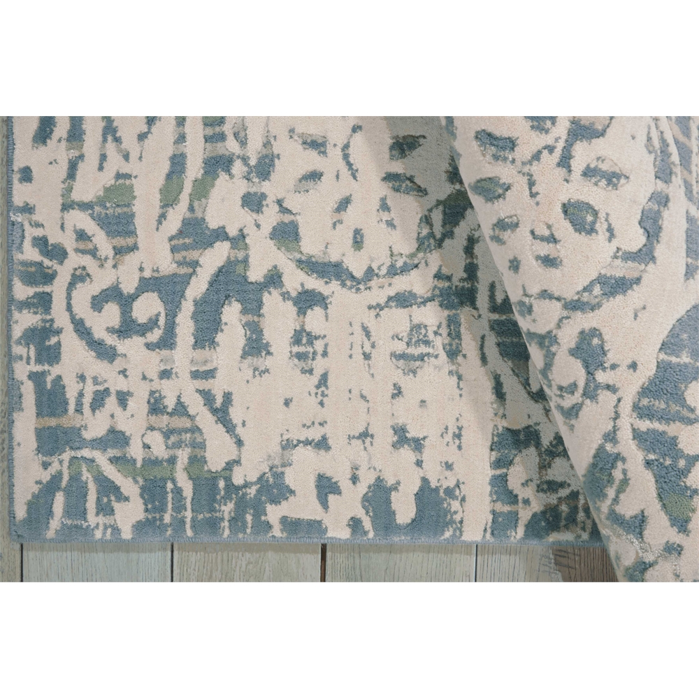 Nourison Nepal Ivory Blue Area Rug. Picture 6
