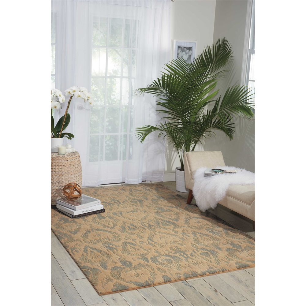 Nourison Nepal Beige/Slate Area Rug. Picture 6