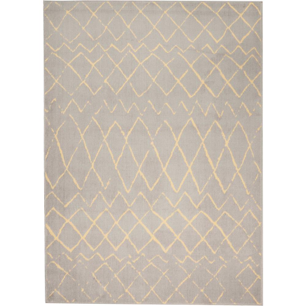 Grafix Area Rug, Grey, 5'3" x 7'3". Picture 1