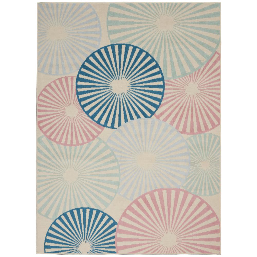 Grafix Area Rug, Ivory/Multicolor, 5'3"X7'3". Picture 1
