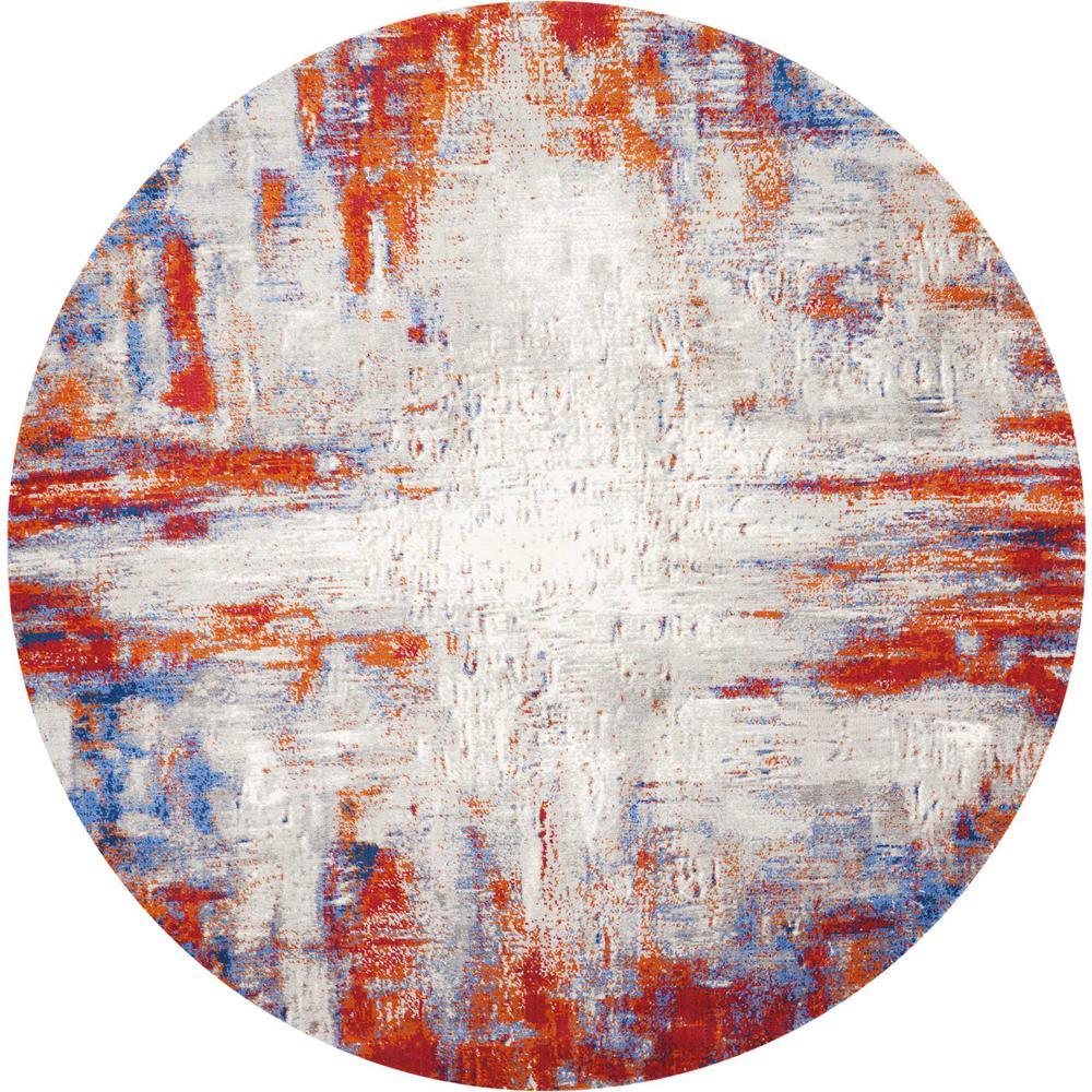 Modern Round Area Rug, 8' x Round. Picture 1