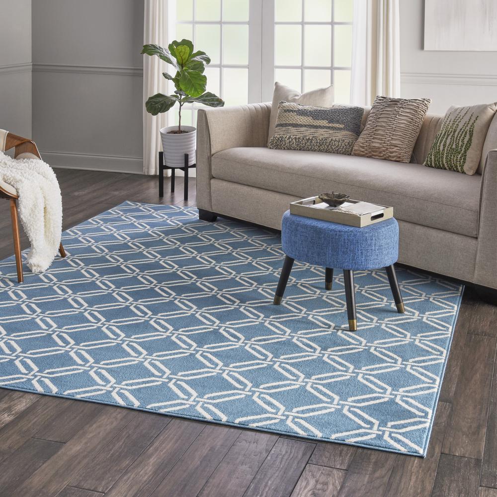 Jubilant Area Rug, Blue, 7'10" x 9'10". Picture 9