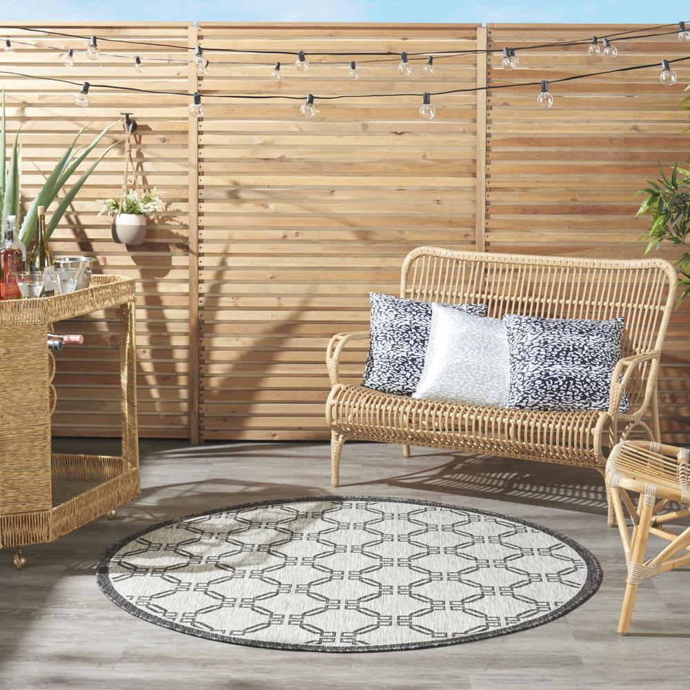 Nourison Garden Party Area Rug, 5' Round (99446810823). Picture 10