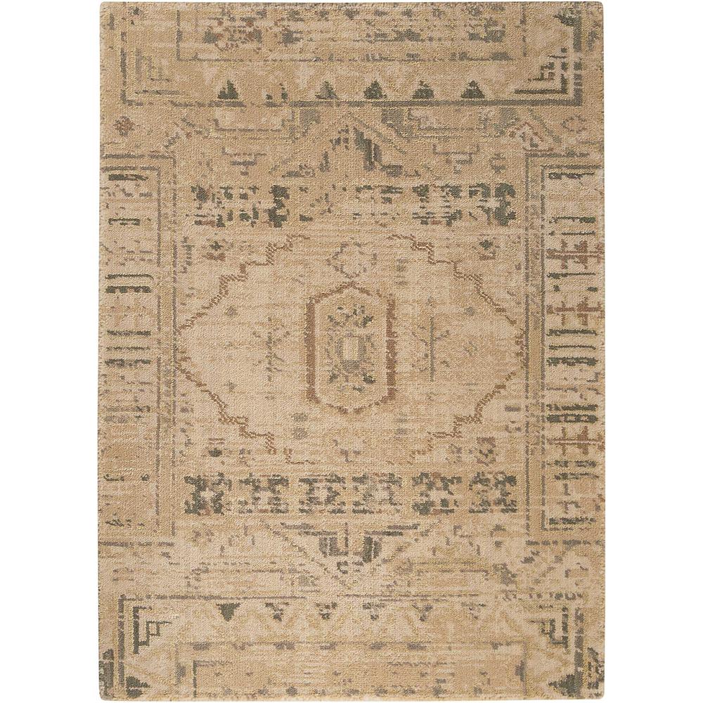 Nourison Silk Elements Beige Area Rug. Picture 1