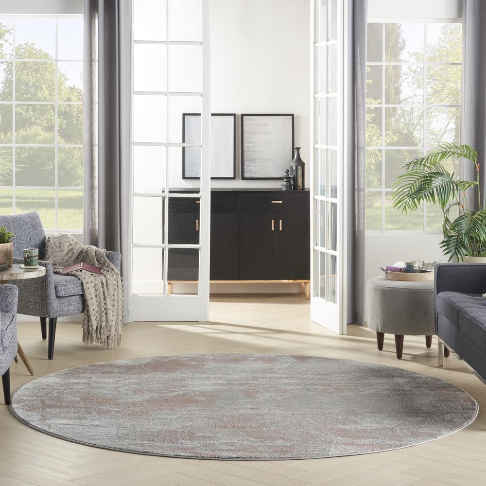 Modern Round Area Rug, 8' x Round. Picture 9