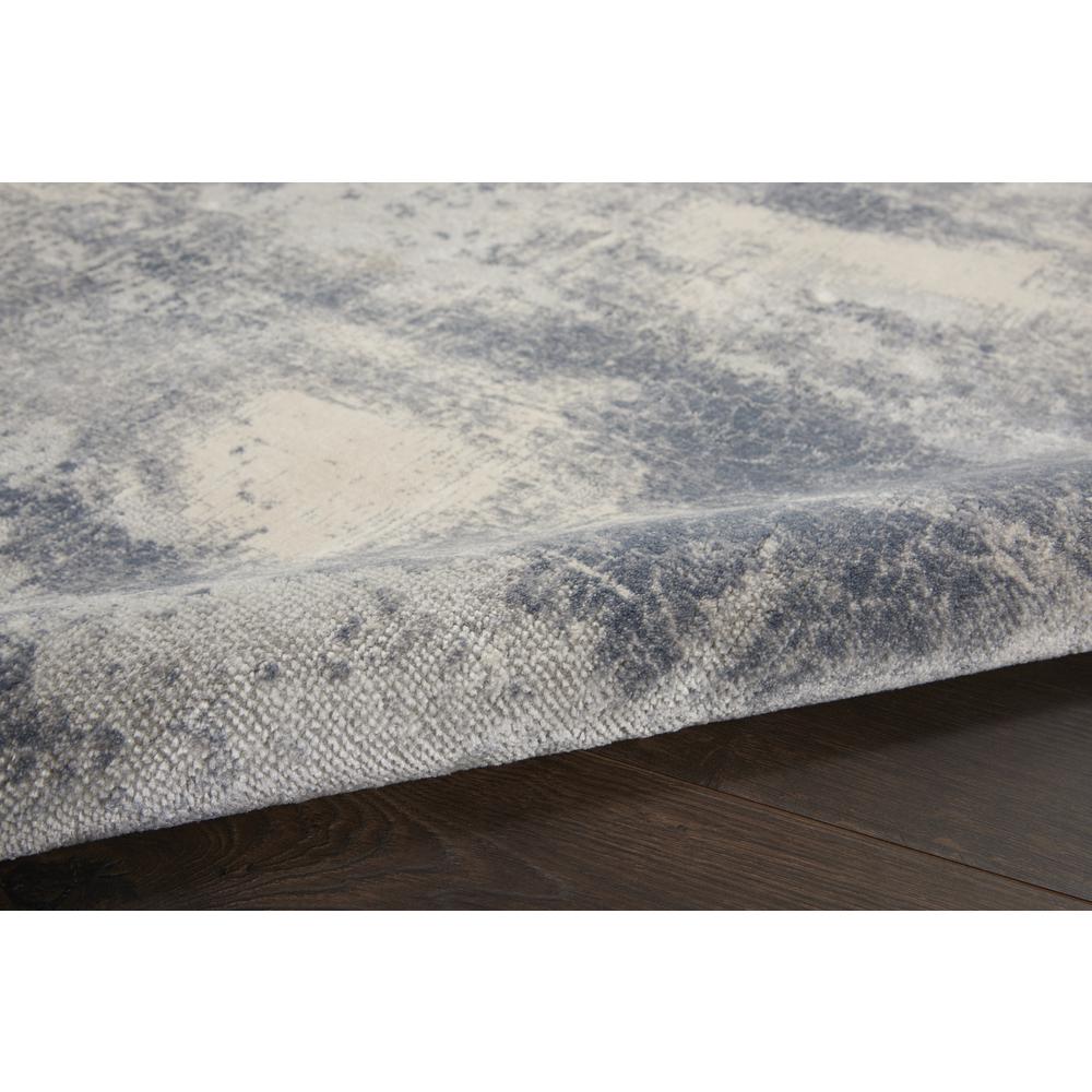 Rustic Textures Area Rug, Blue/Ivory, 3'11"X5'11". Picture 3