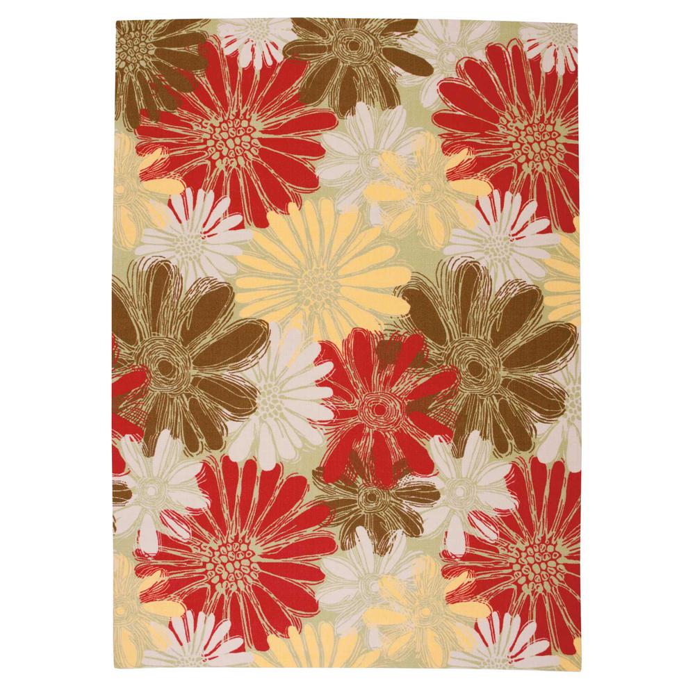 Home & Garden Area Rug, Green, 7'9" x 10'10". Picture 1
