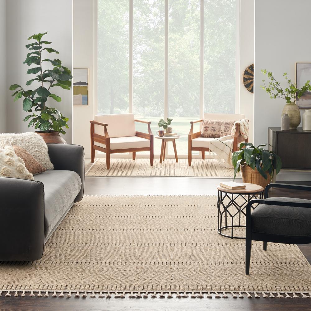Nourison Elwood 7'10 x 10'6 Mocha Area Rug. Picture 9