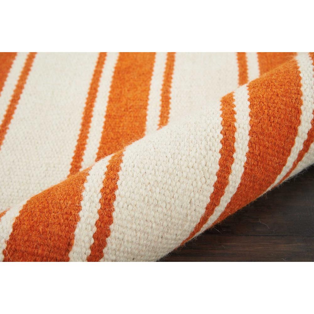 Solano Area Rug, Ivory/Orange, 2'3" x 8'. Picture 4