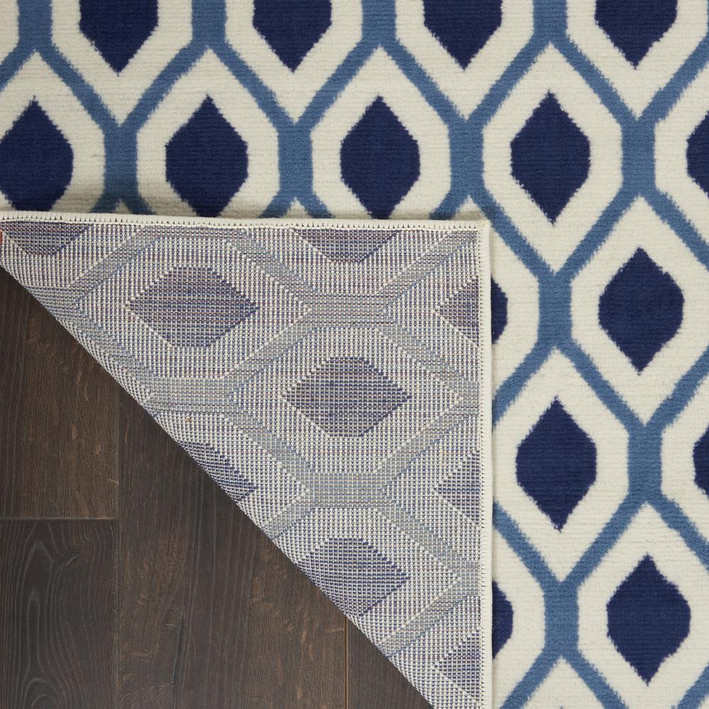 Grafix Area Rug, White/Navy, 5'3" x 7'3". Picture 3