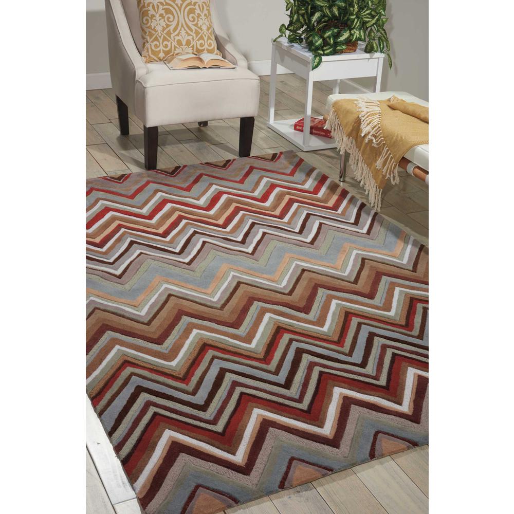 Contemporary Rectangle Area Rug, 5' x 8'. Picture 2