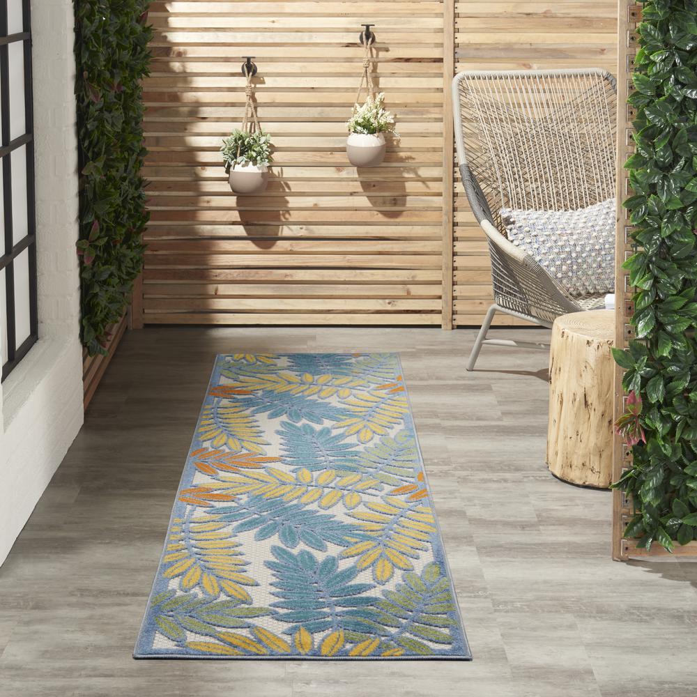 Tropical Runner Area Rug, 6' Runner. Picture 8