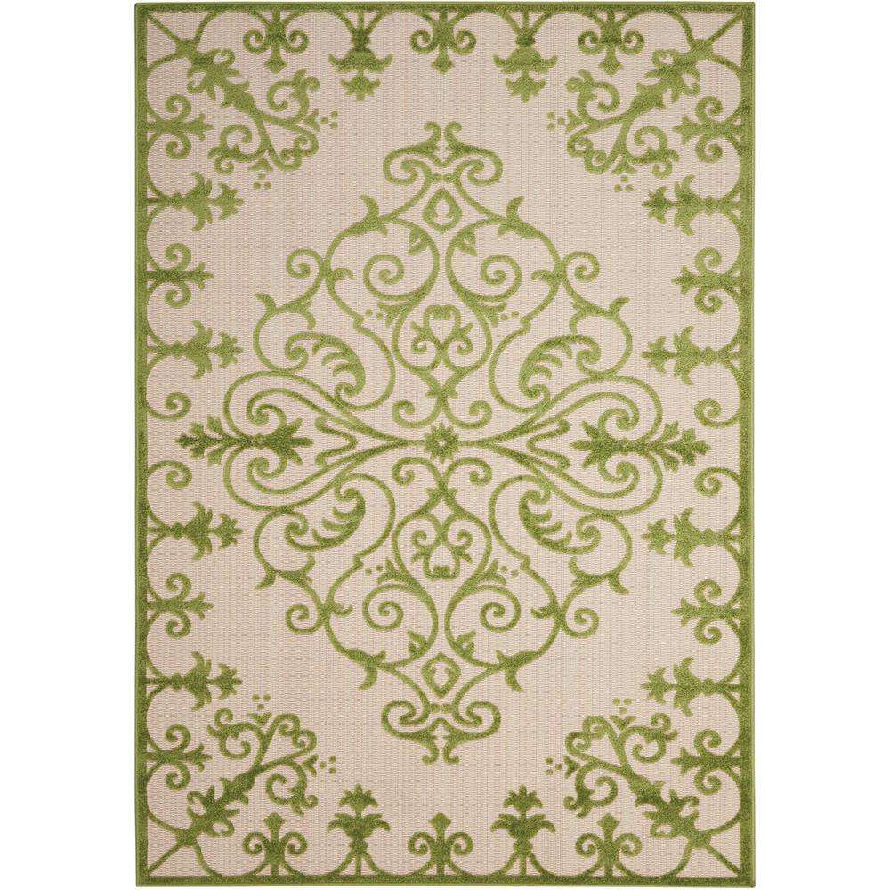 Aloha Area Rug, Green, 9'6" x 13'. Picture 1
