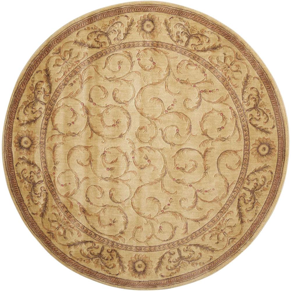 Traditional Round Area Rug, 6' x Round. Picture 1