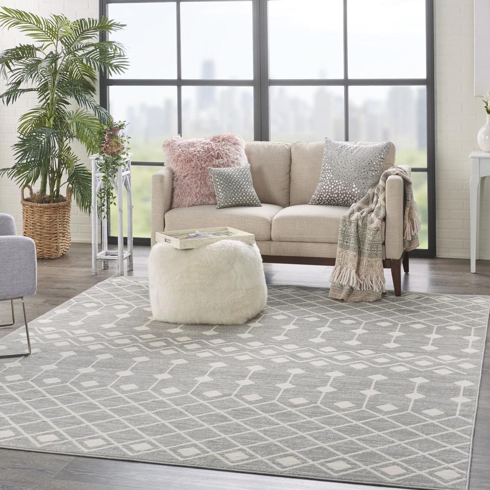 GRF37 Grafix Grey Area Rug- 8'6"x12'. Picture 9