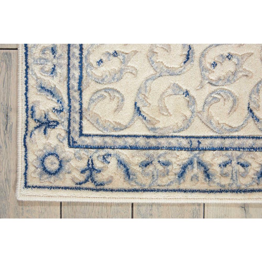 Nourison Somerset Ivory Blue Area Rug. Picture 2