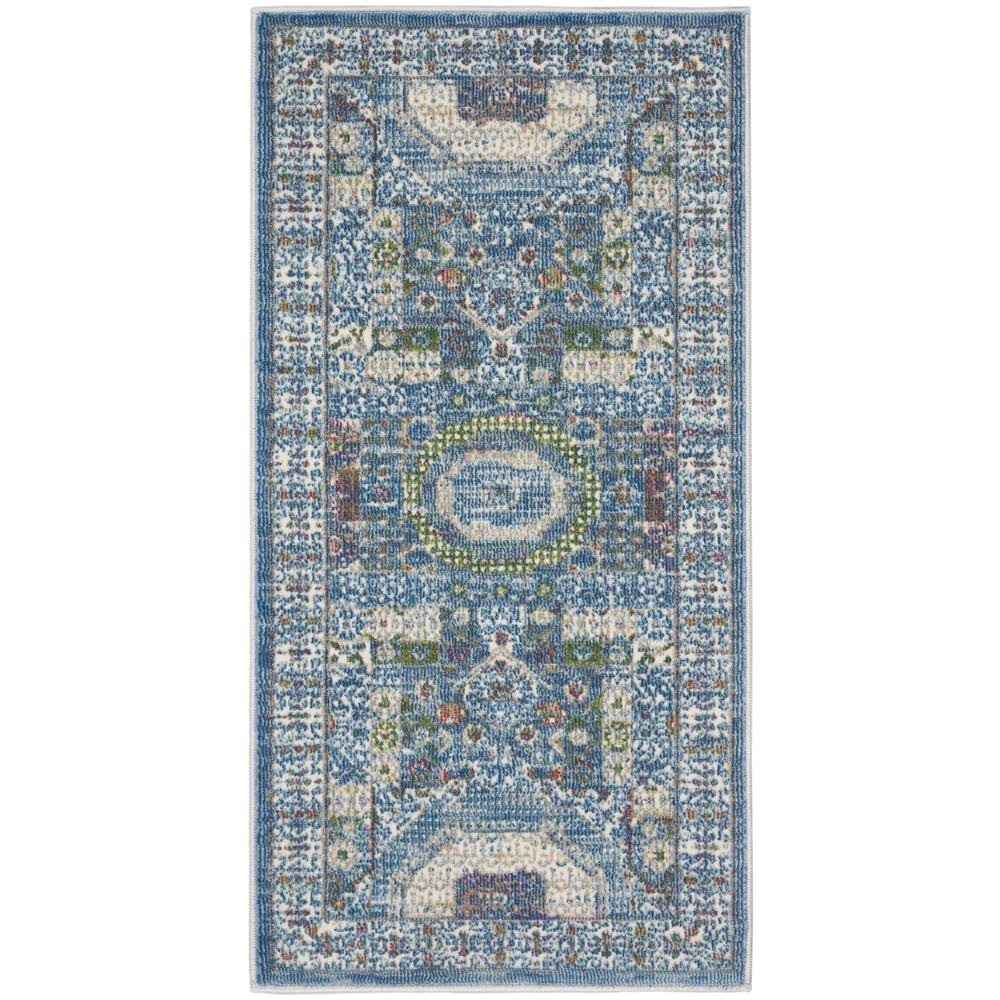 Bohemian Rectangle Area Rug, 2' x 4'. Picture 1