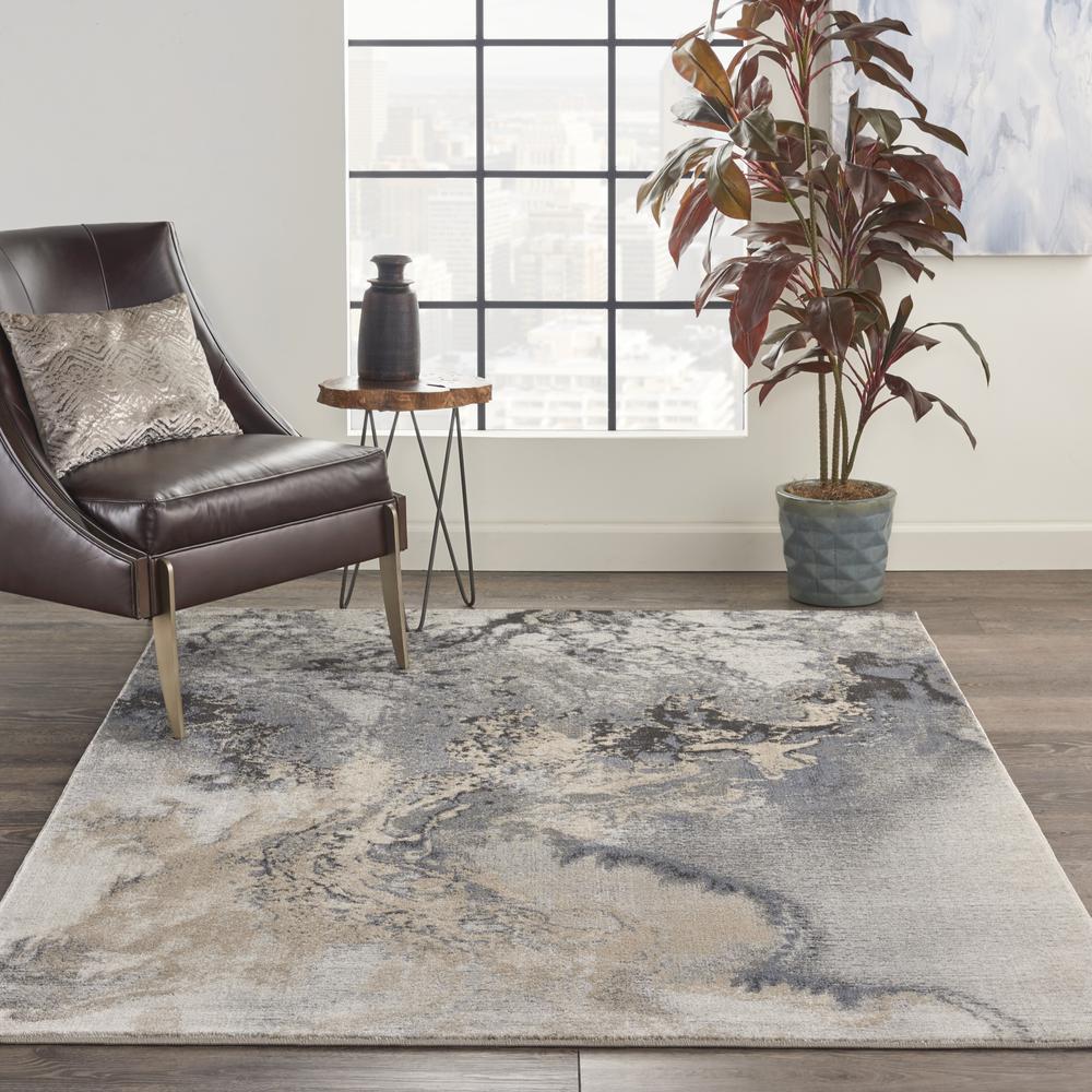 Modern Rectangle Area Rug, 4' x 6'. Picture 3