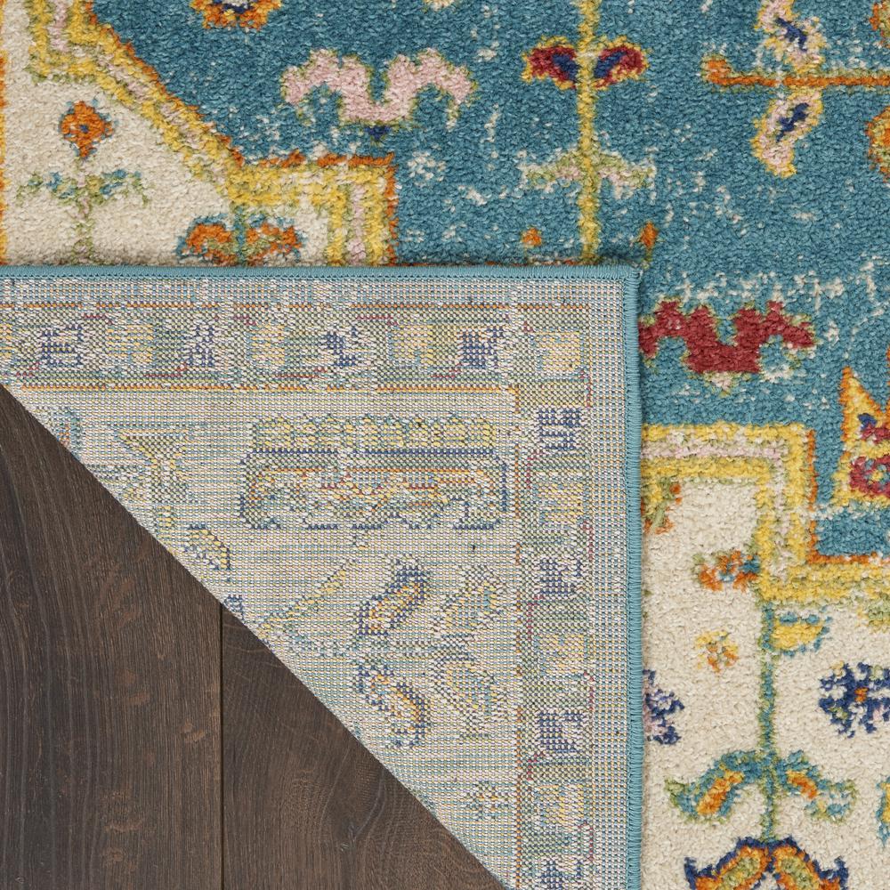ALR01 Allur Turquoise Ivory Area Rug- 5'3" x 7'3". Picture 3