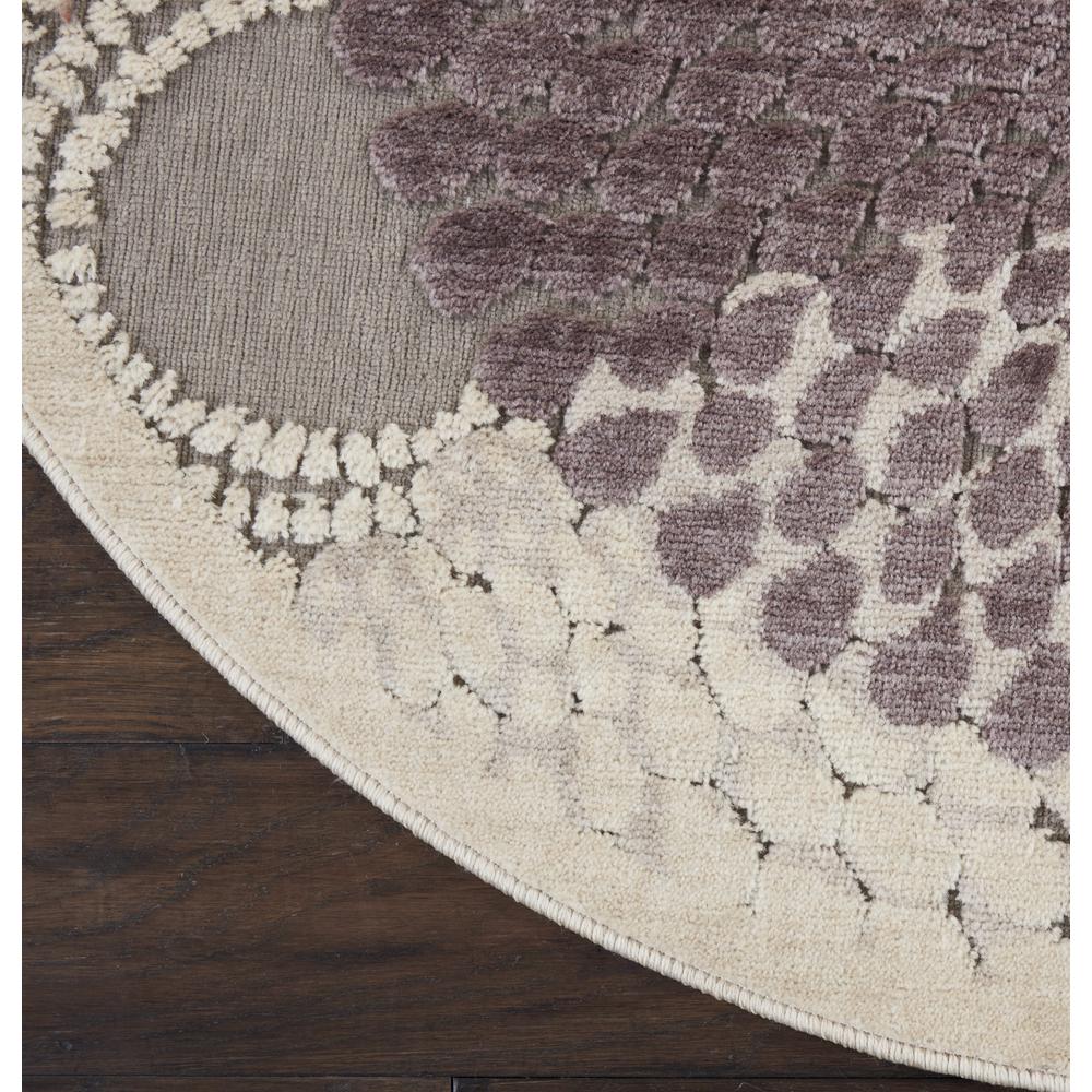 Graphic Illusions Area Rug, Grey, 7'9" x ROUND. Picture 3