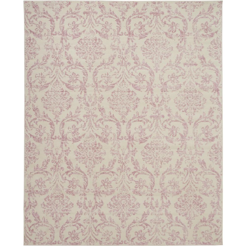 Nourison Jubilant Area Rug, 7' x 10', Ivory/Pink. Picture 1