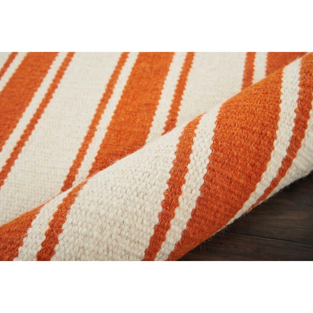 Solano Area Rug, Ivory/Orange, 4' x 6'6". Picture 4