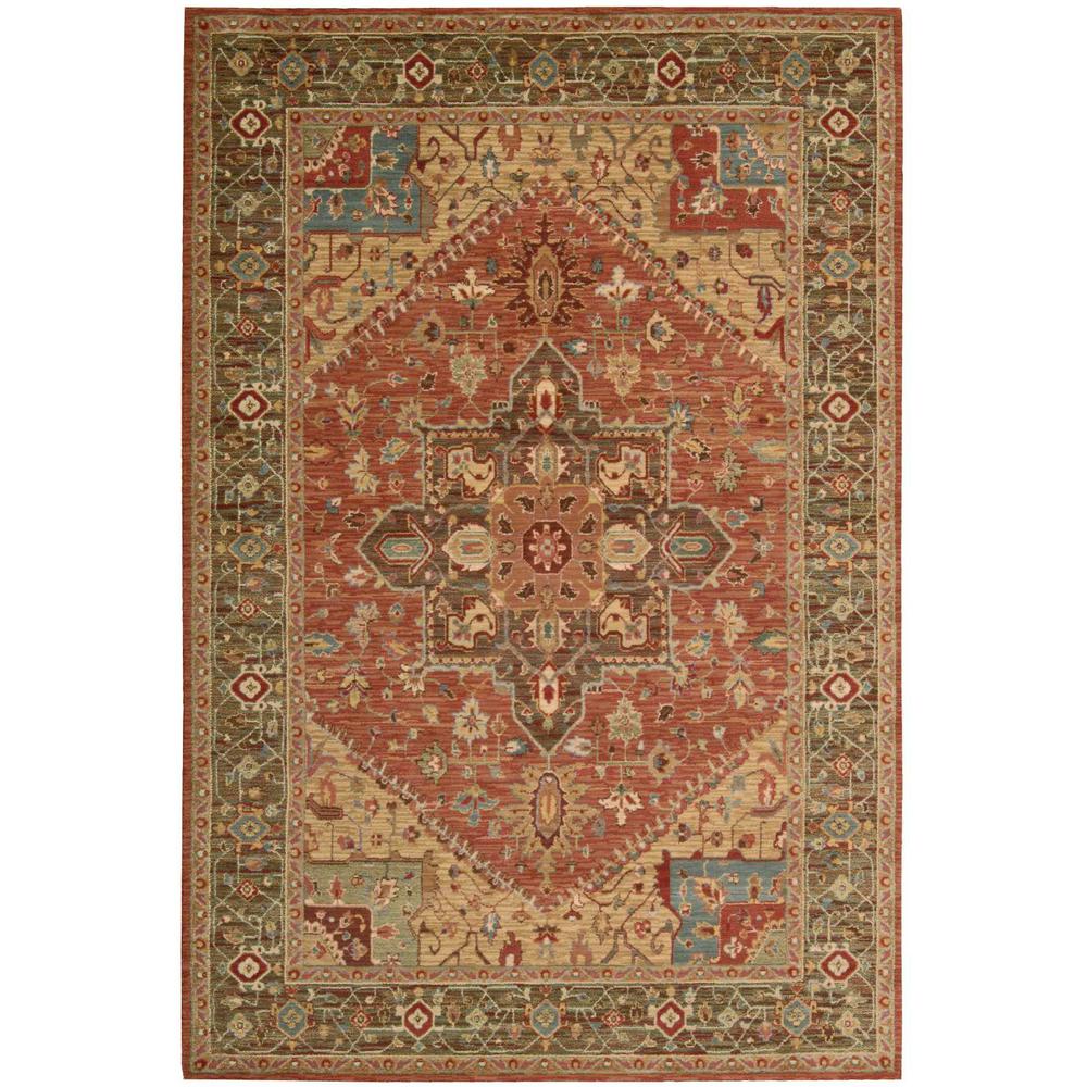 Rectangle Traditional Machine Made Area Rug. Picture 1