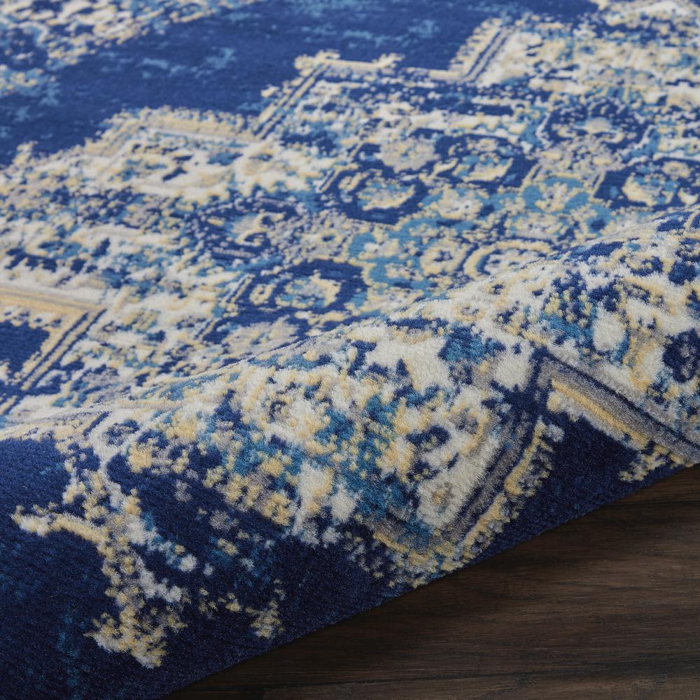 GRF14 Grafix Navy Blue Area Rug- 4' Round. Picture 7