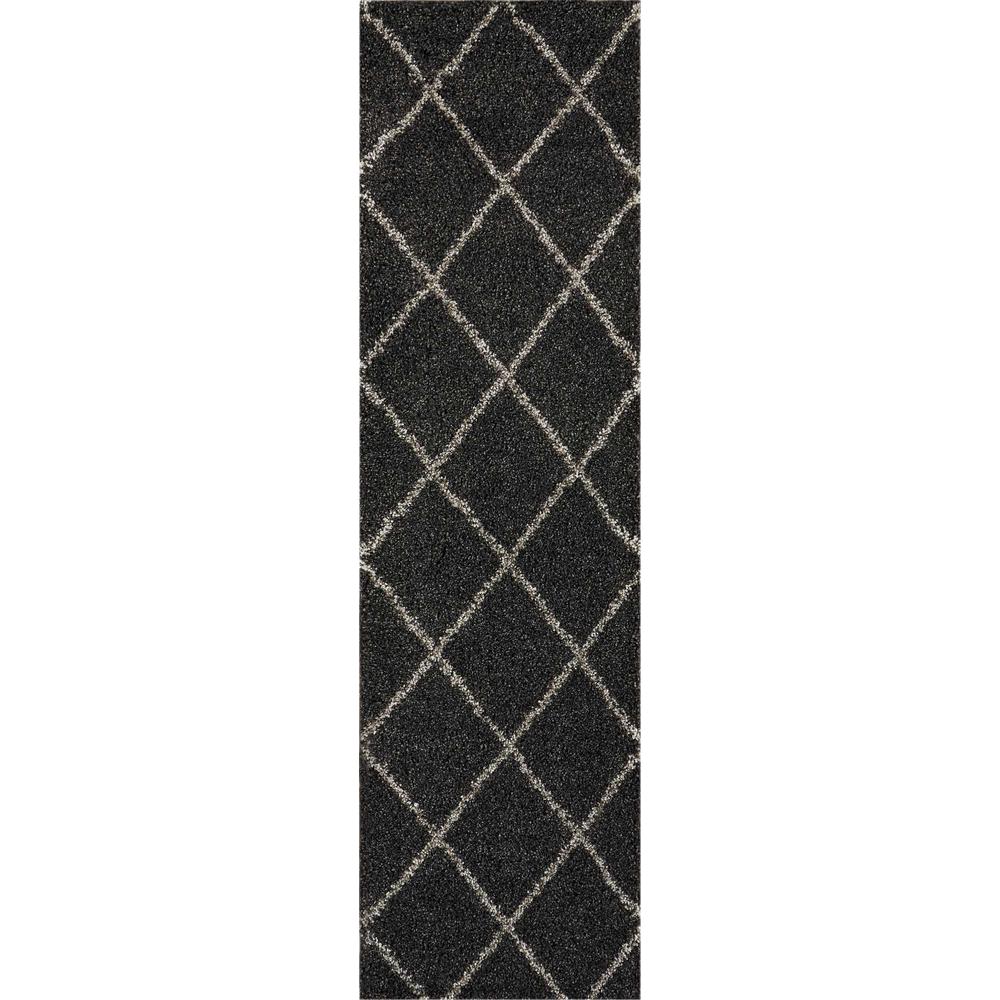 Brisbane Area Rug, Charcoal, 2'2" x 7'6". Picture 1