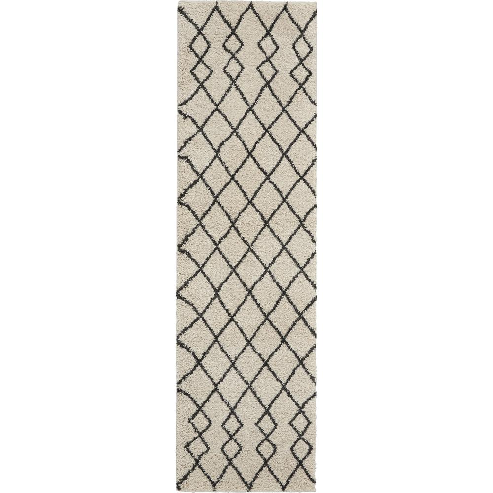 Nourison Home Geometric Shag Area Rug. Picture 1