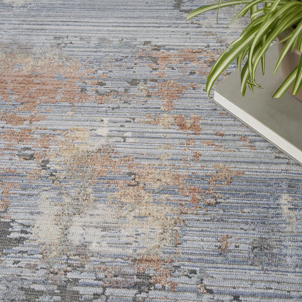 Nourison Abstract Hues Area Rug, Grey Blue 8' x 10'. Picture 8