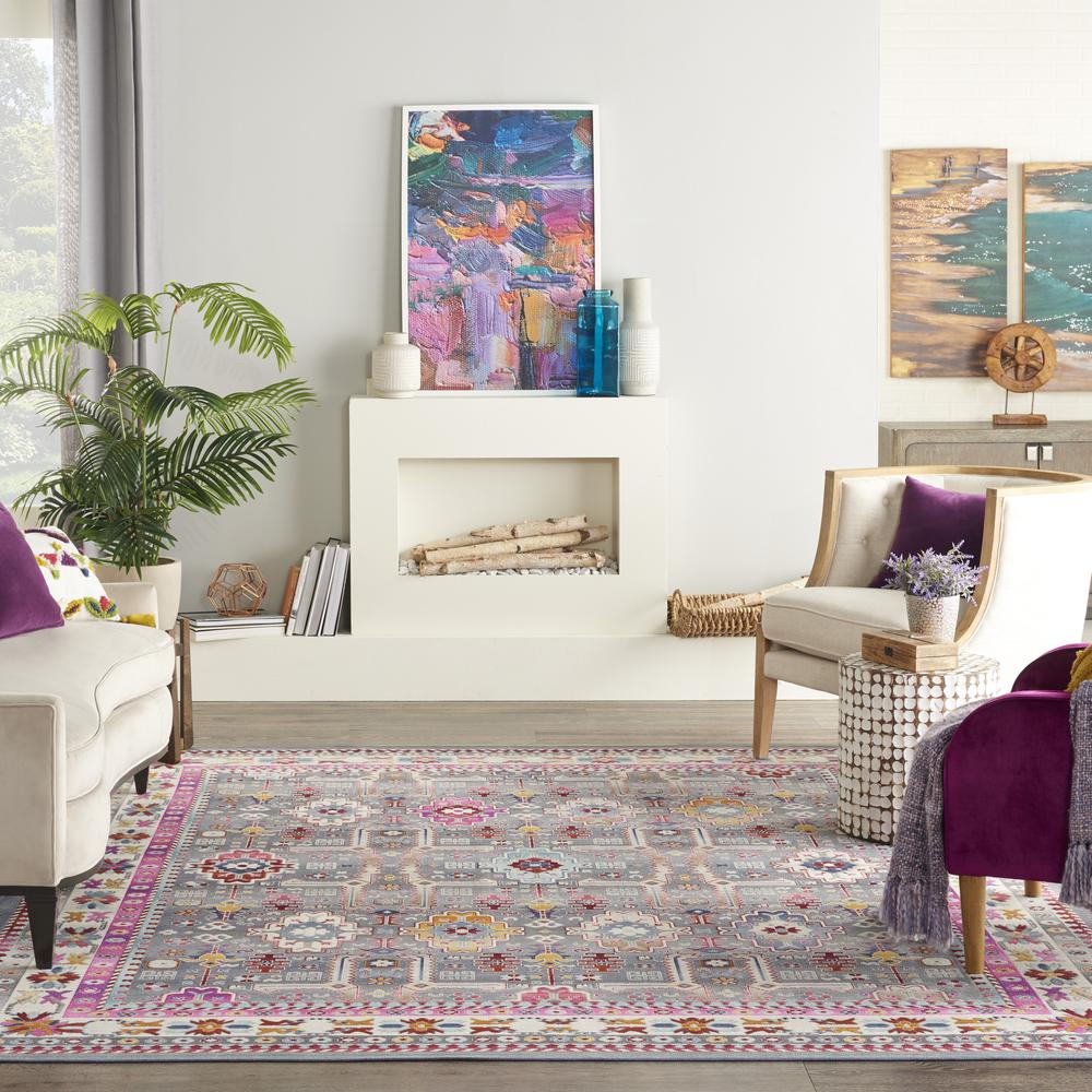 Bohemian Rectangle Area Rug, 8' x 10'. Picture 9