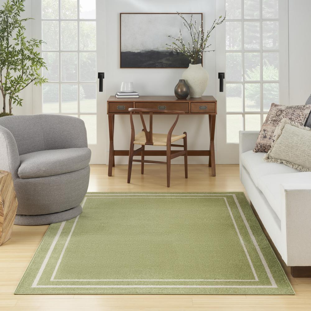Contemporary Rectangle Area Rug, 5' x 7'. Picture 9