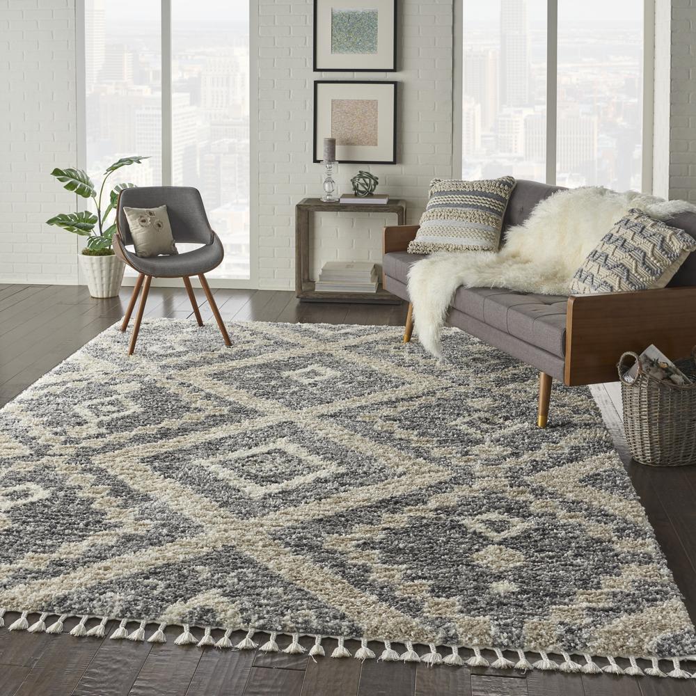 Nourison Home Scandinavian Shag Area Rug. Picture 10