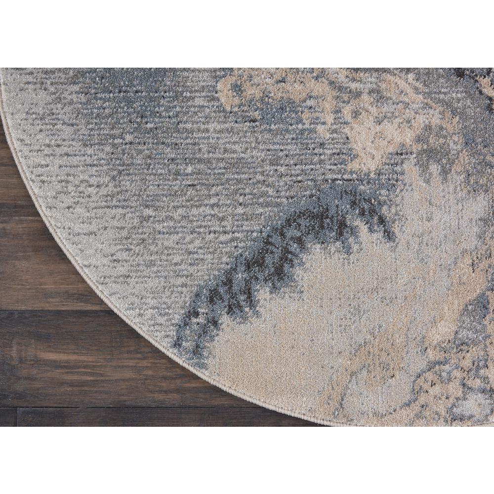 Modern Round Area Rug, 5' x Round. Picture 4