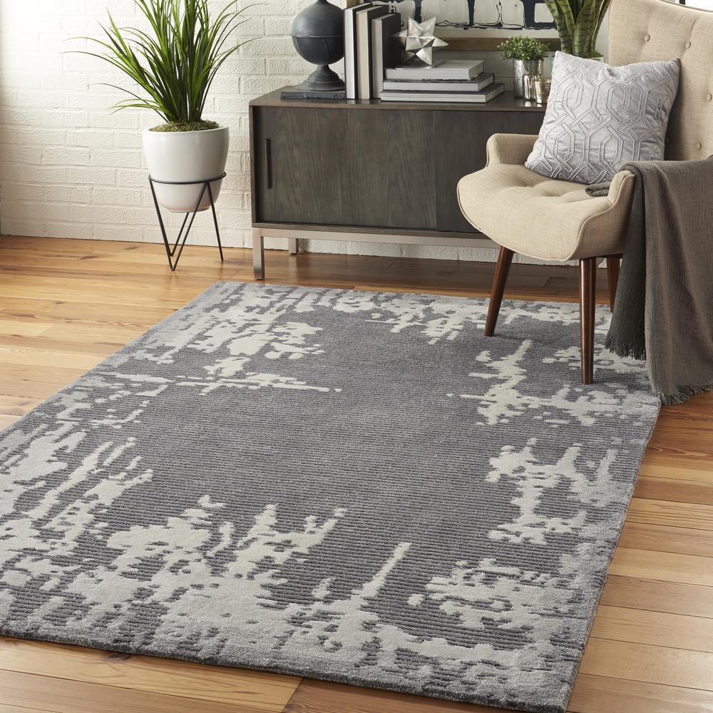 Symmetry Area Rug, Grey/Beige, 3'9" X 5'9". Picture 9