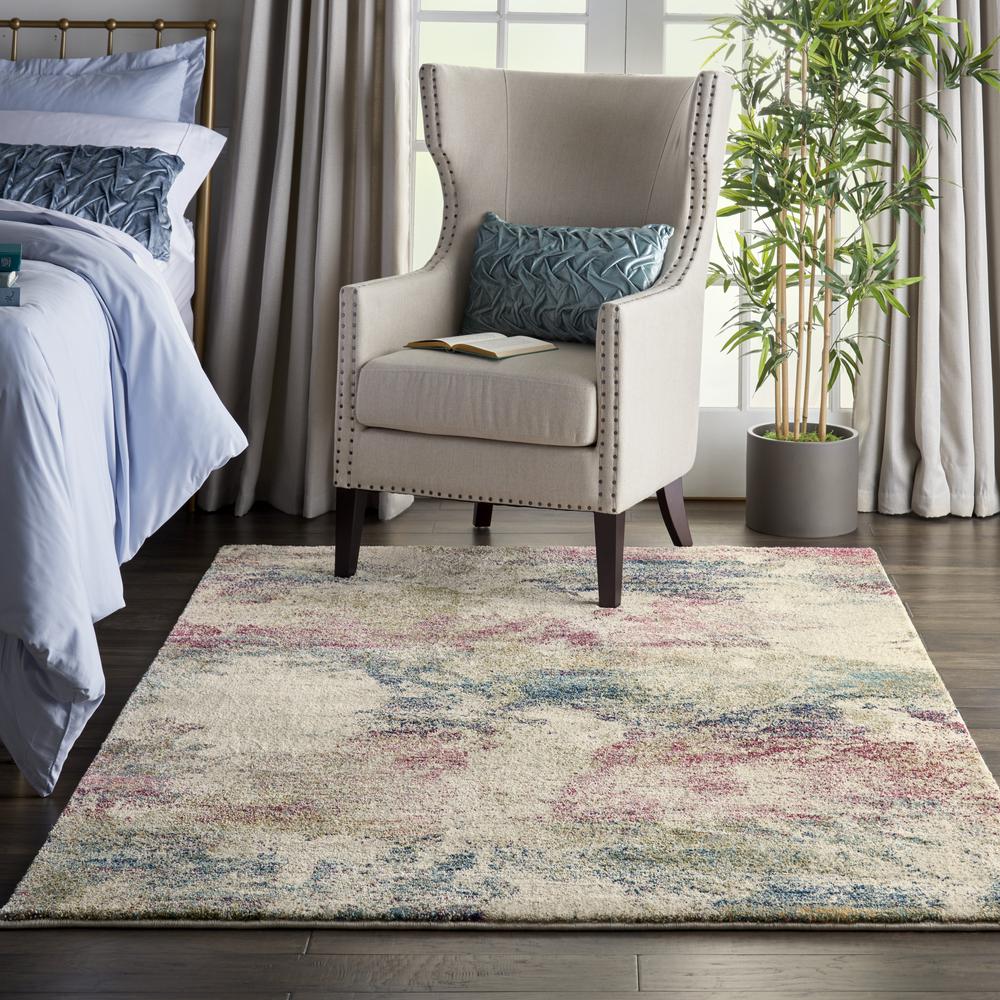 Fusion Area Rug, Cream/Multi, 5'3" x 7'3". Picture 4