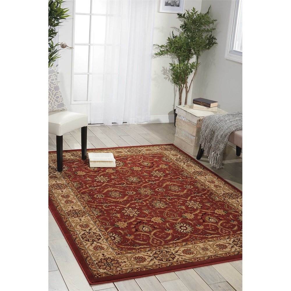 Persian Crown Brick Area Rug. Picture 6