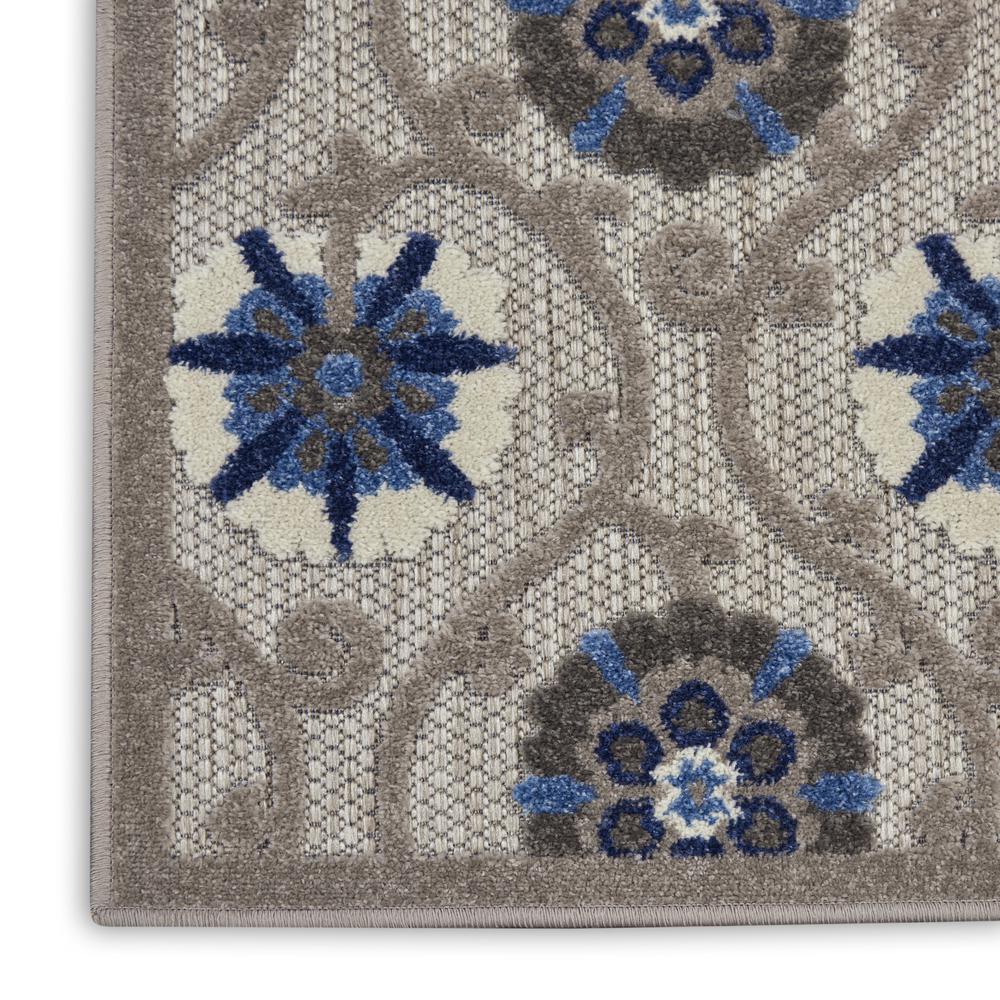 Aloha Area Rug, Grey/Blue, 3'6" x 5'6". Picture 5