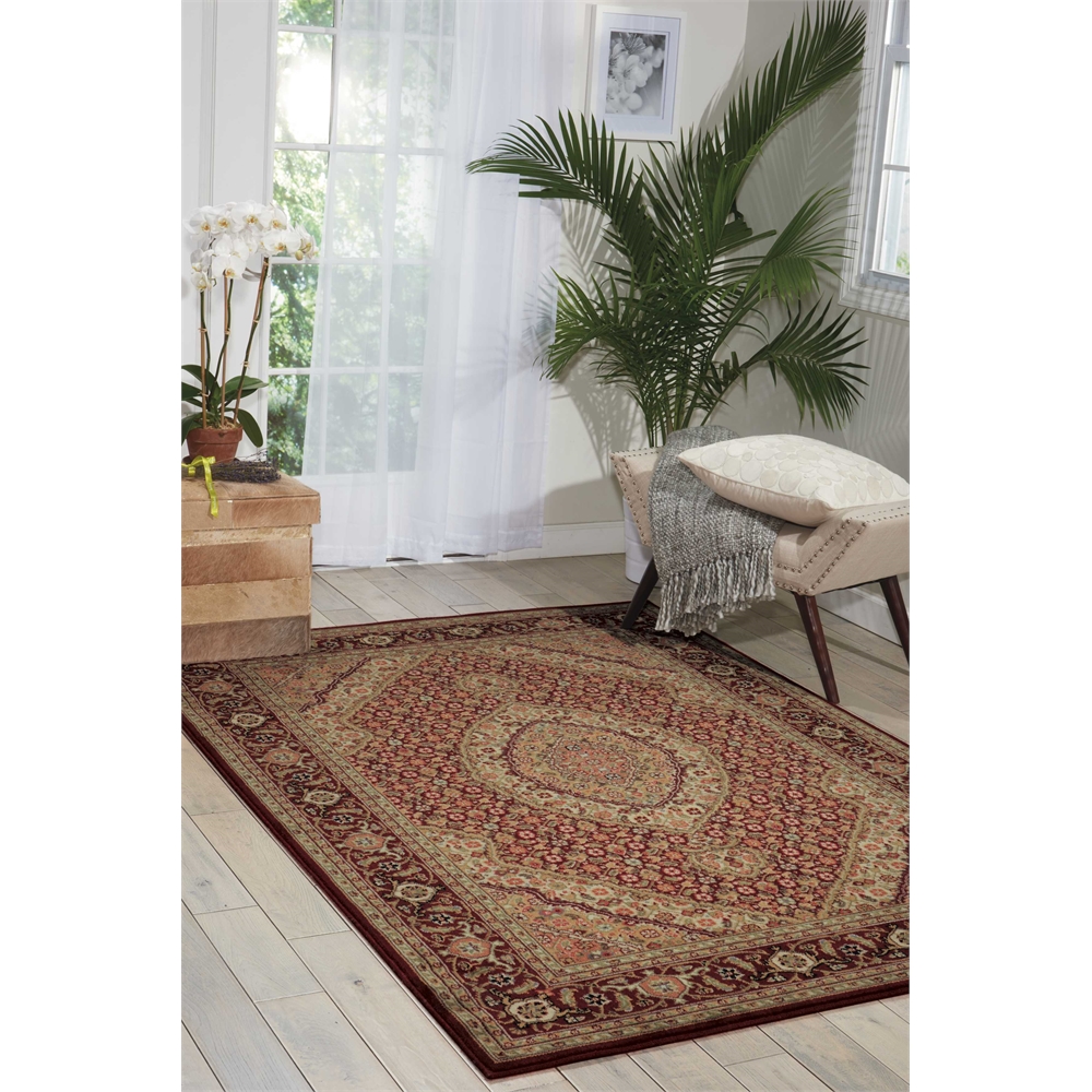 Persian Arts Brick Area Rug. Picture 6