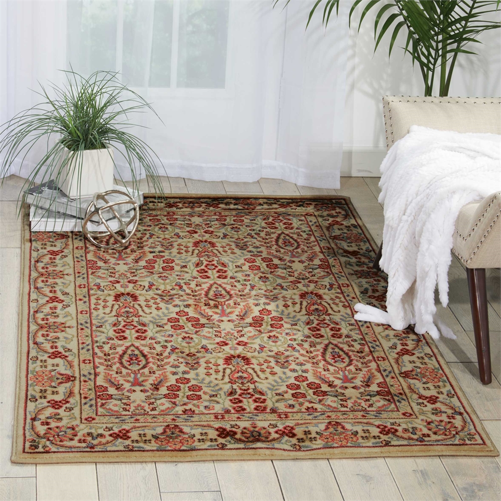 Persian Arts Ivory Area Rug. Picture 4