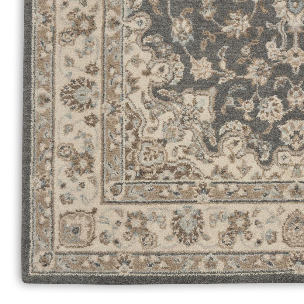 Nourison Living Treasures Area Rug, 3'6" x 5'6", Grey/Ivory. Picture 5